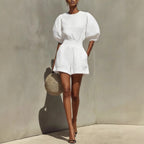 Women's Puff-Sleeve Casual Fashionable Comfortable Set
