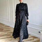 Women's Fashion Round Neck Printed Dress