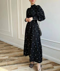 Women's Fashion Round Neck Printed Dress